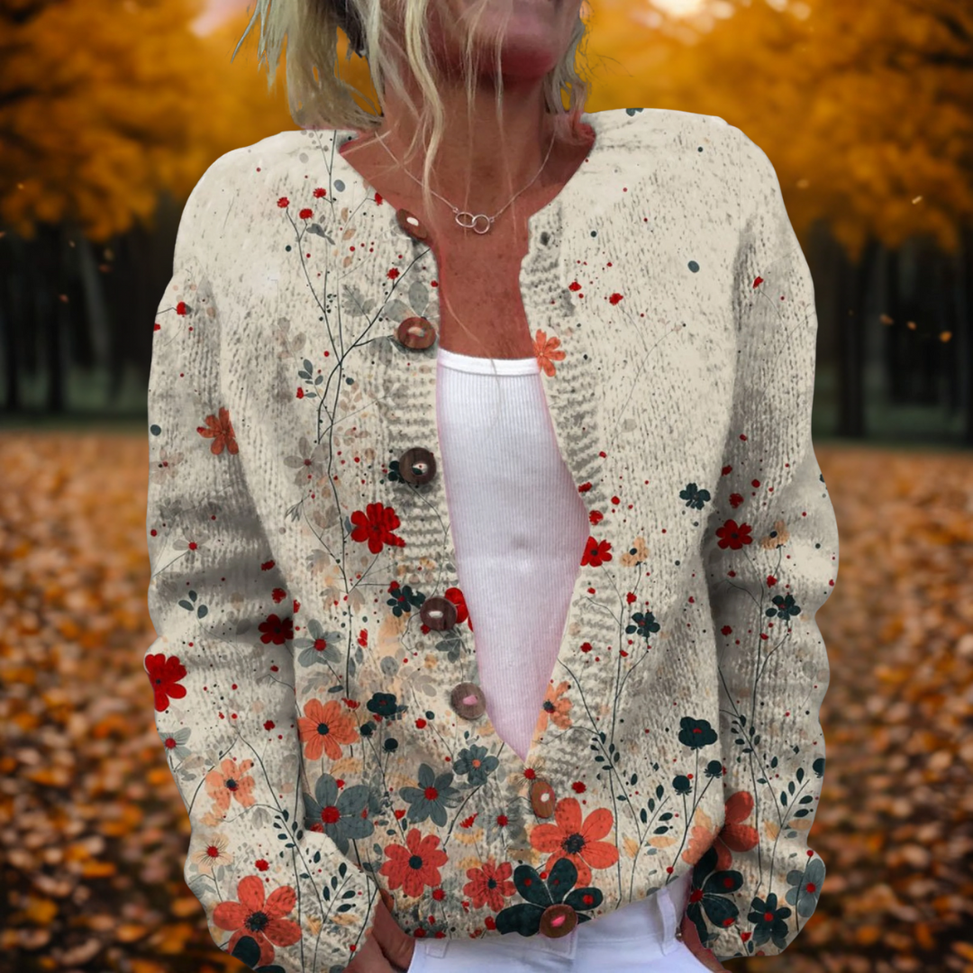 Calista | Floral Vintage Art Cardigan