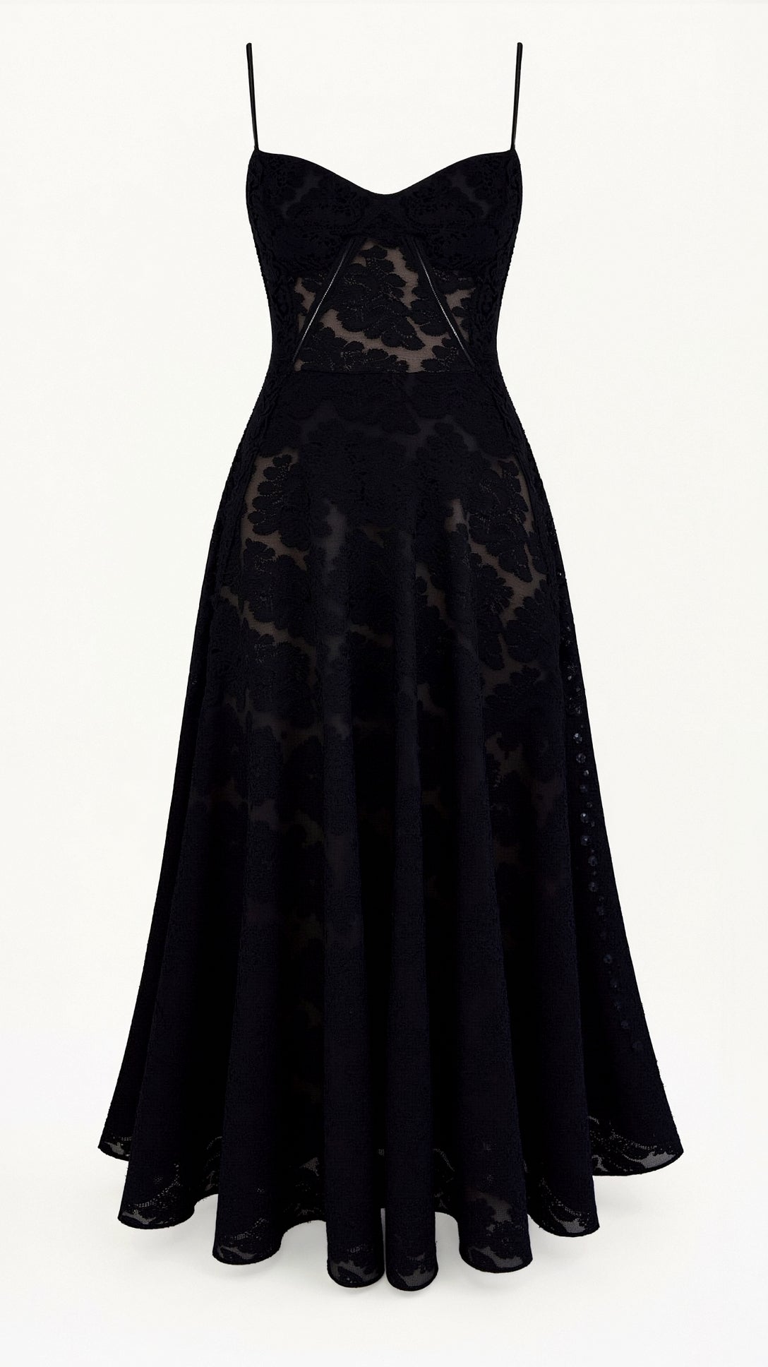 Women’s Wedding Guest Slip Maxi Dress - White Floral Lace