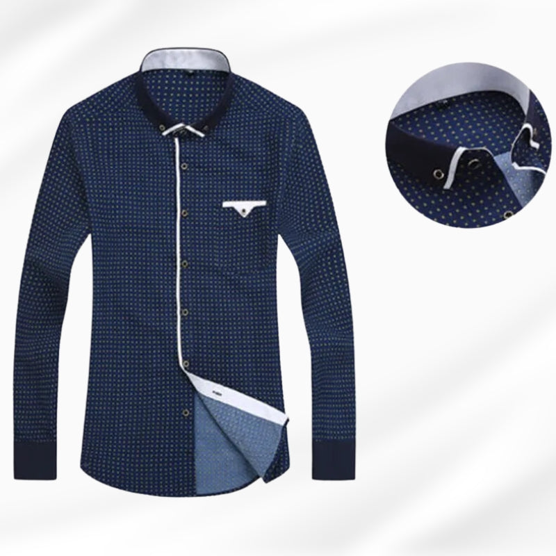 Beckett | Monochrome Modern Long-Sleeve Shirt