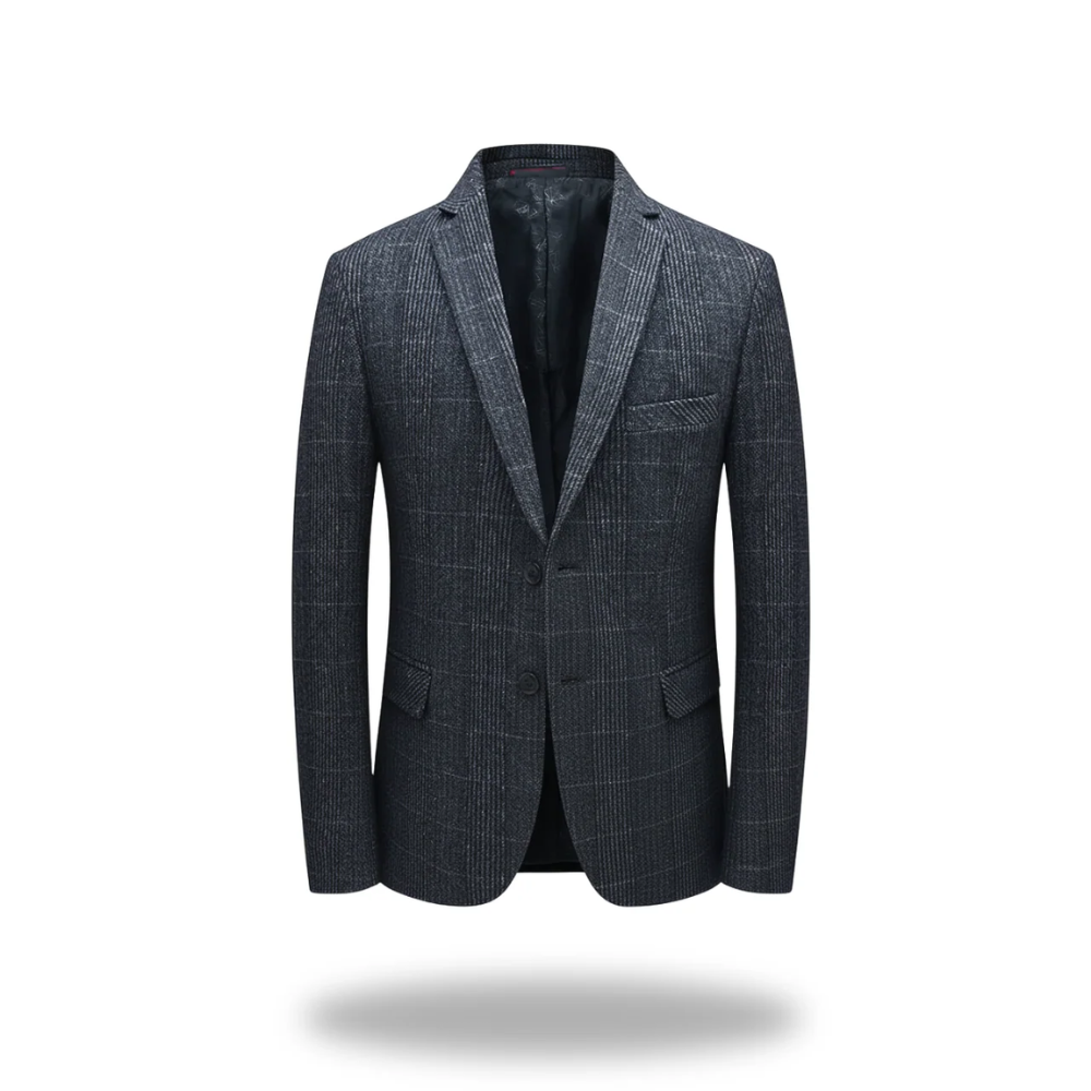 Benedetto | Premium Classic Blazer in Beige Herringbone
