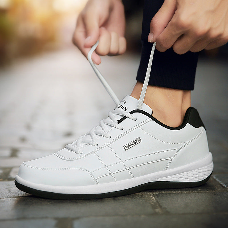 Asher | Men's Lace Up Navy Blue Casual Street Sneakers