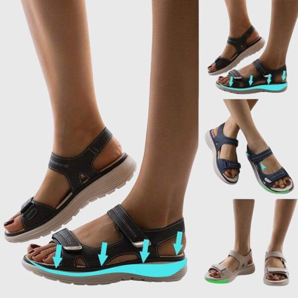 Alethea | Beige Orthopedic Sandals