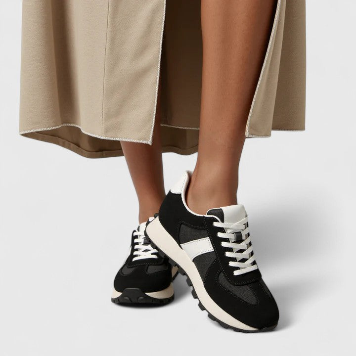 Alethea | Elegant Beige Shoes with Thick Sole