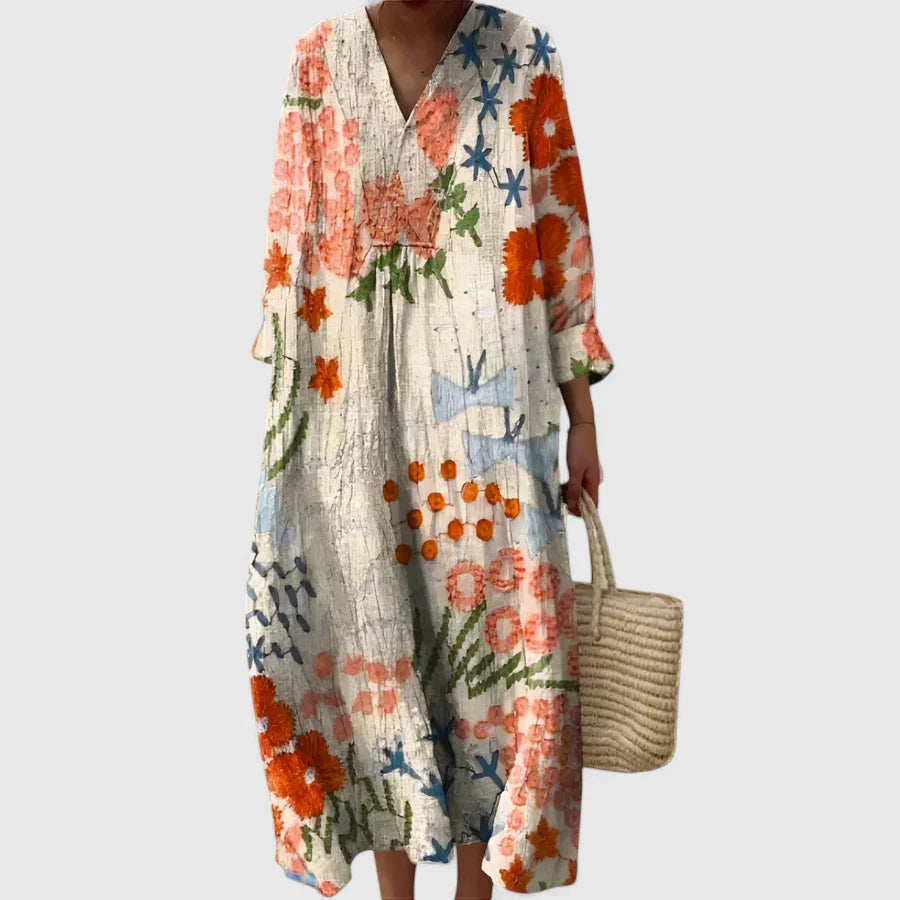 Calanthe | Floral Maxi Comfortable Dress