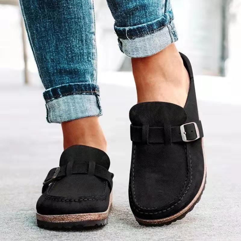 Alethea | Tan Suede Orthopedic Slip-Ons