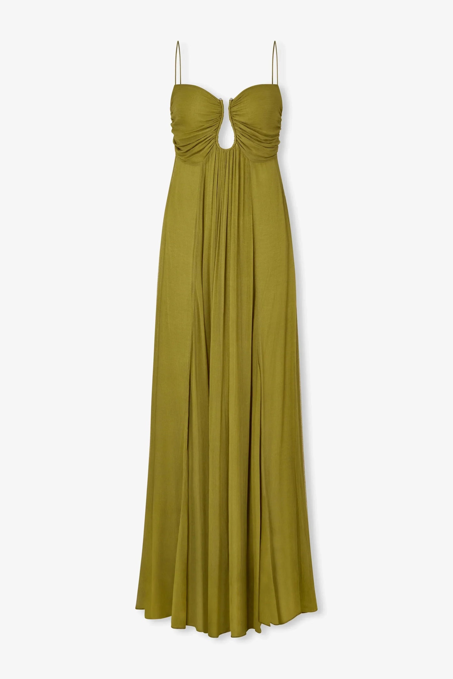 Calantha | Olive Green Sophisticated Maxi Dress
