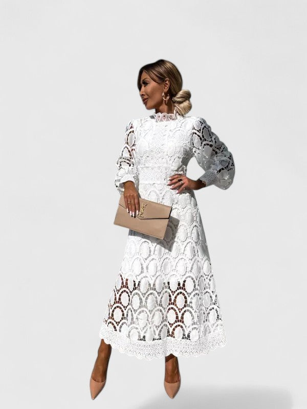 Calantha | Elegant Lace Black Dress
