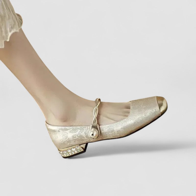 Calantha | Green Luxury Orthopedic Mary Jane Shoes