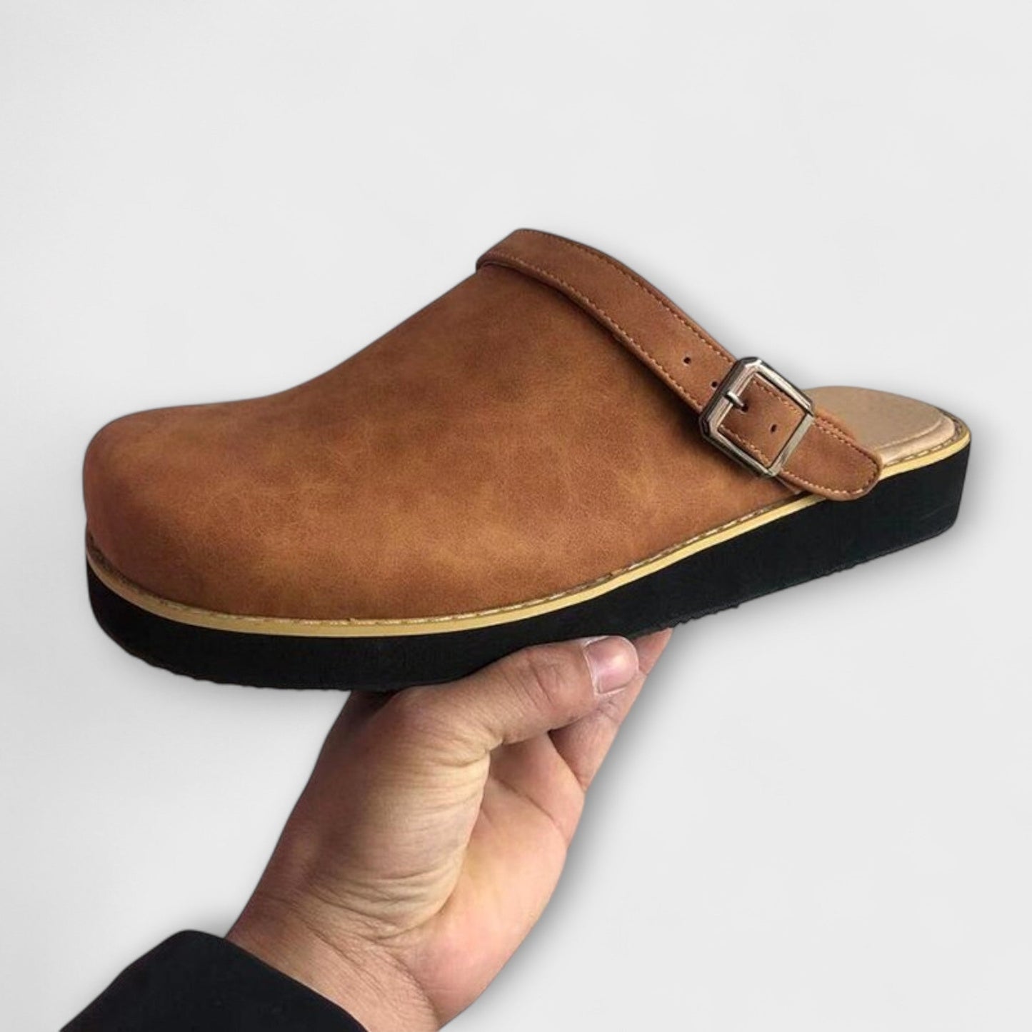 Calantha | Brown Leather Orthopedic Shoes