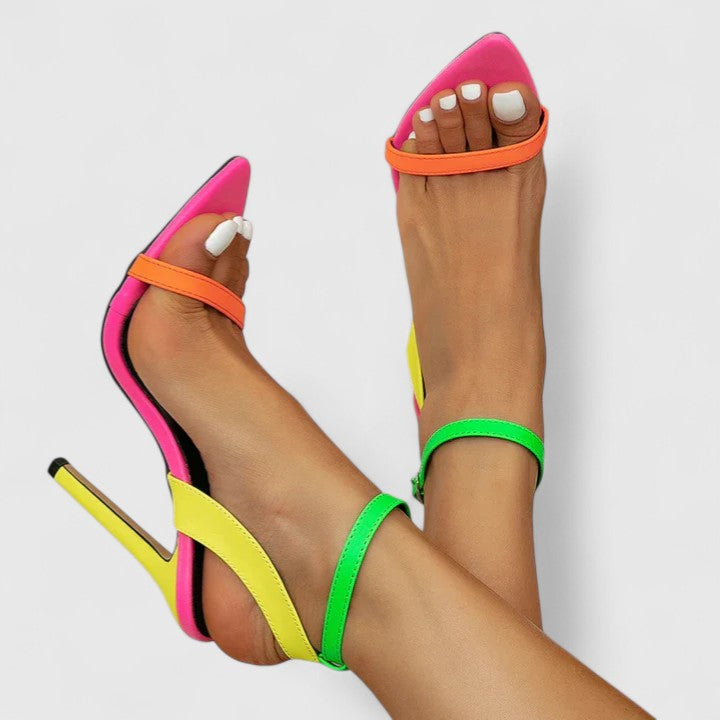 Calista | Vibrant Multi-Color Elegant Heels
