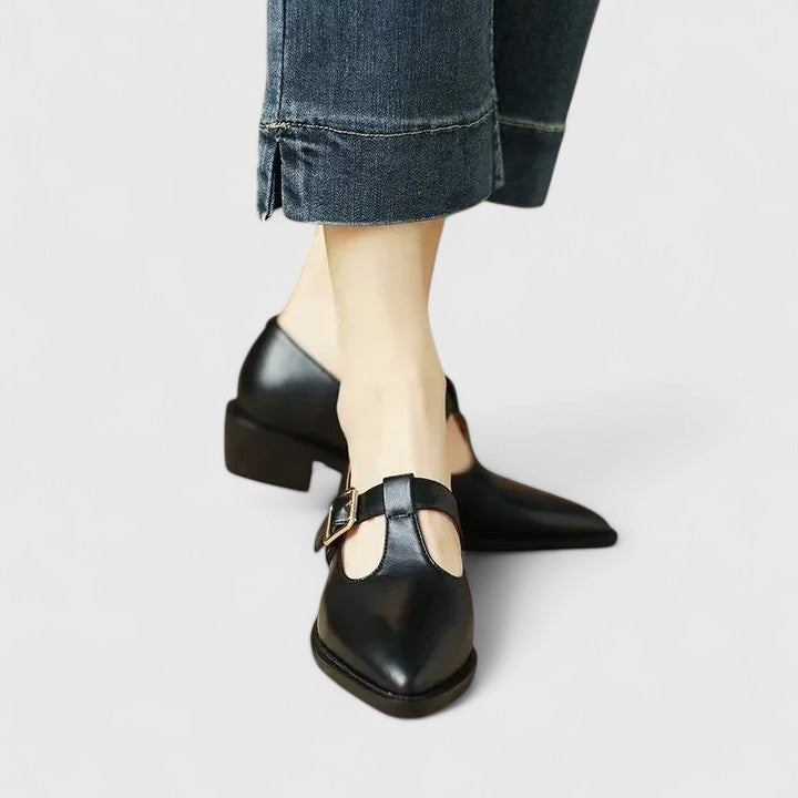 Black Cutout Elegant Shoes