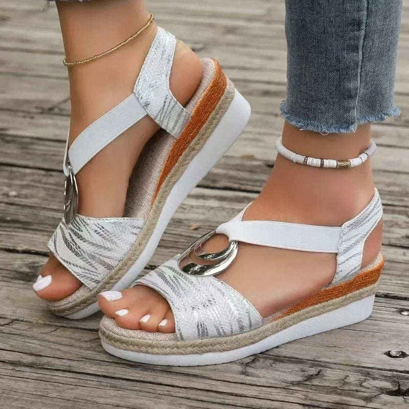 Calista | Zebra Print Elegant Orthopedic Sandals
