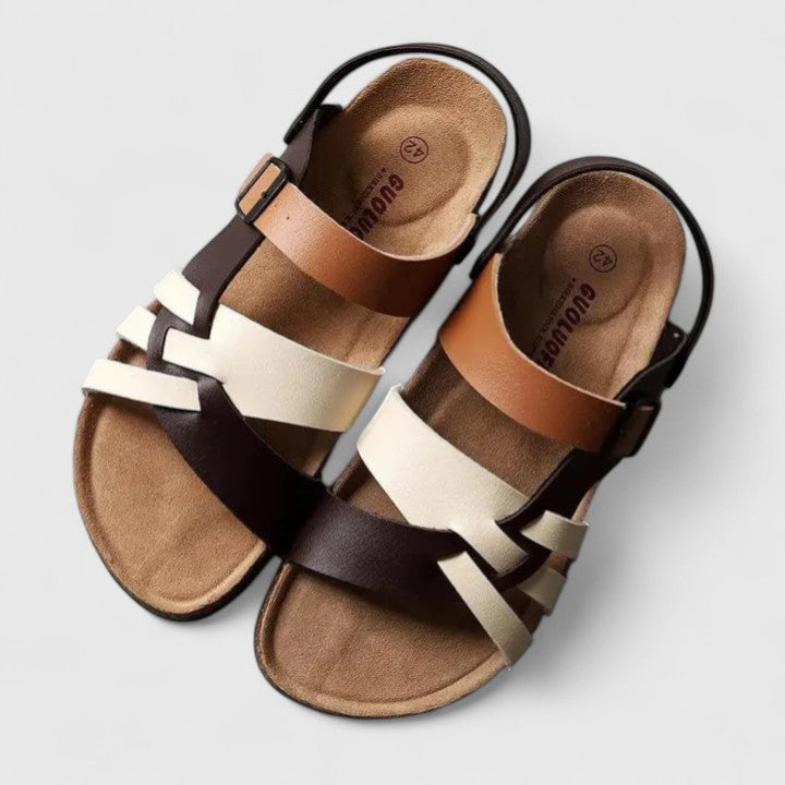 Calantha | Elegant Black Strappy Sandals