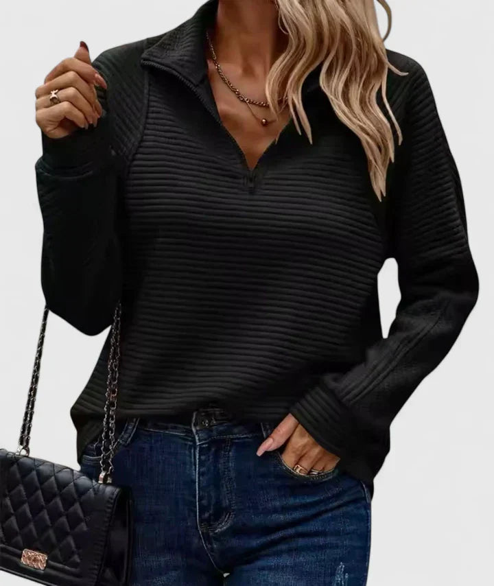 Alethea | Navy Blue Sophisticated Sweater