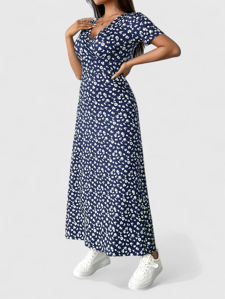 Calanthe | Elegant Floral Maxi Dress