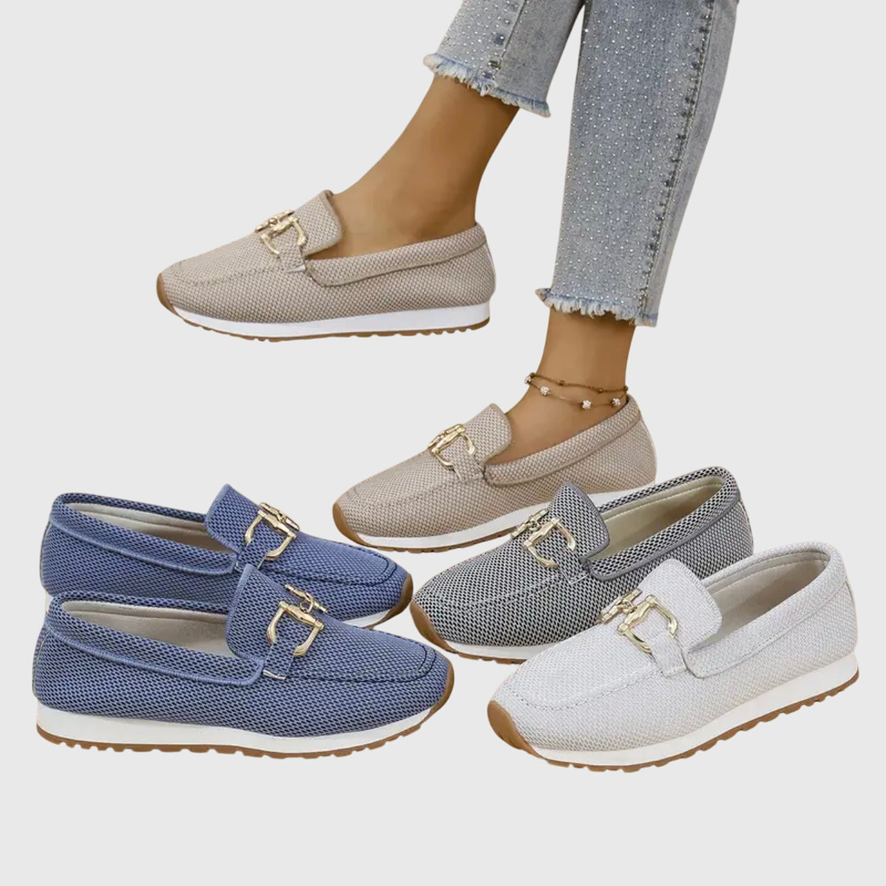 Calista | Blue Denim Orthopedic Loafers