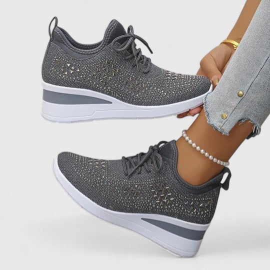Calantha | White Crochet Orthopedic Shoes