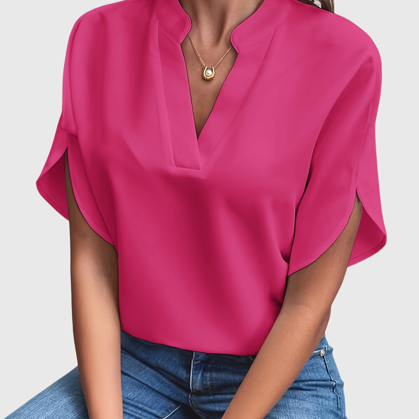 Alethea | Elegant White Blouse