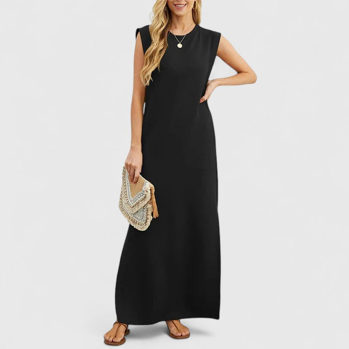 Astrid | Elegant Maxi Dress in Soft Blue