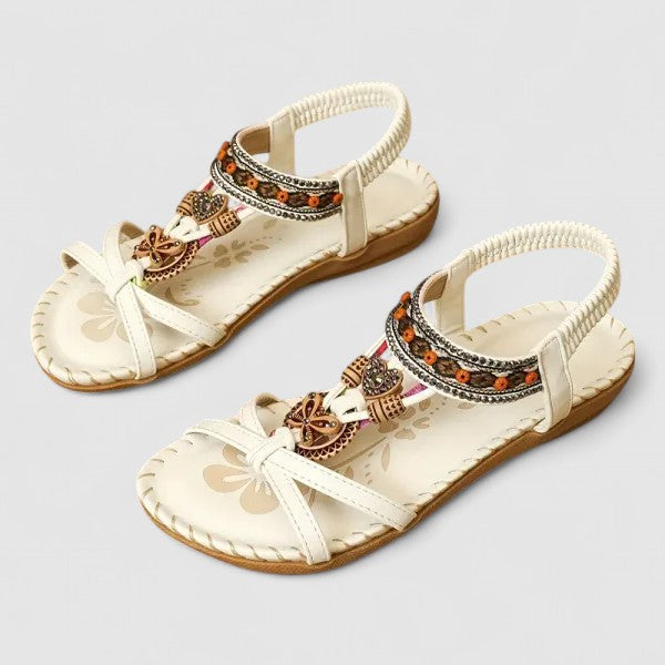 Calantha | Red Strappy Orthopedic Sandals
