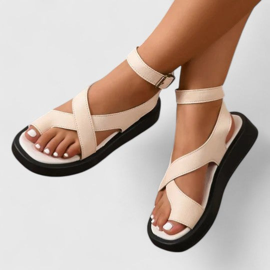 Calantha | Beige Elegant Sandals