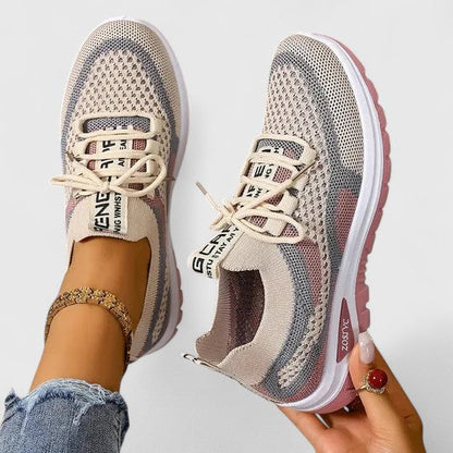 Calantha | Beige Multi-Color Orthopedic Sneakers