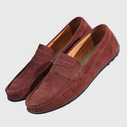 Calantha | Burgundy Suede Orthopedic Loafers