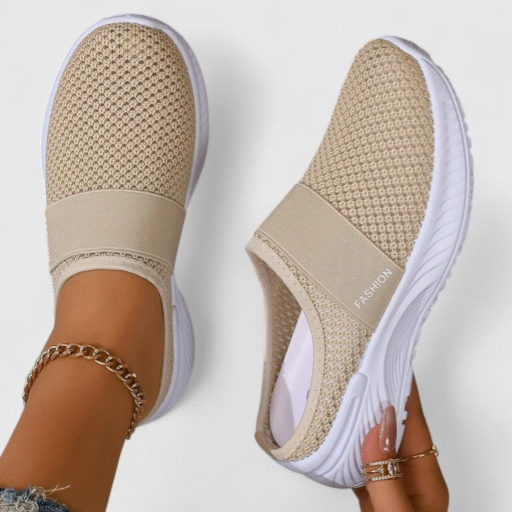 Calista | Beige Elastic Orthopedic Shoes
