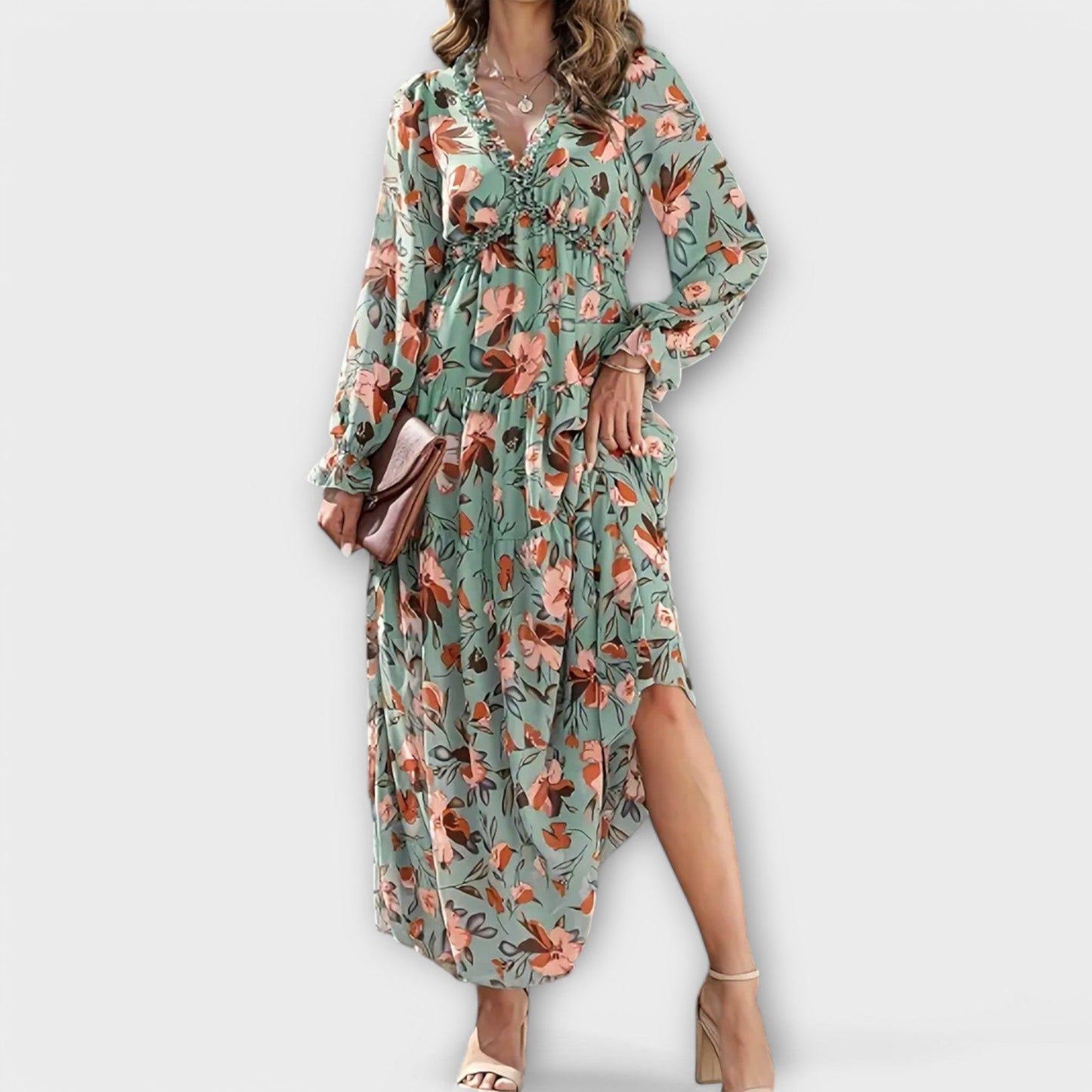 Calantha | Floral Elegant Maxi Dress