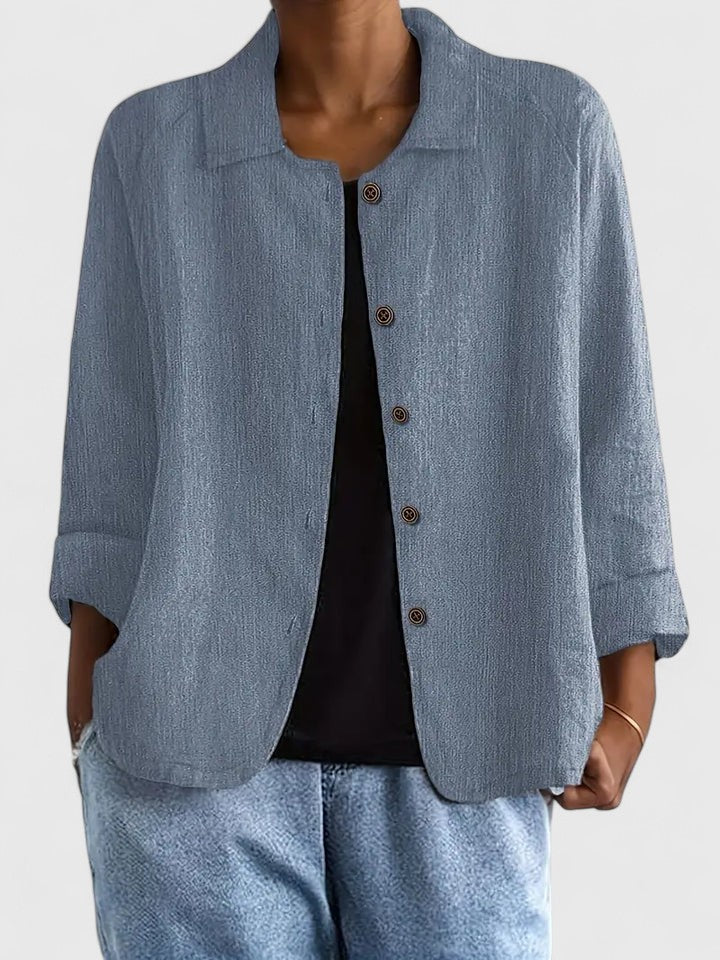 Blush Linen Sophisticated Top