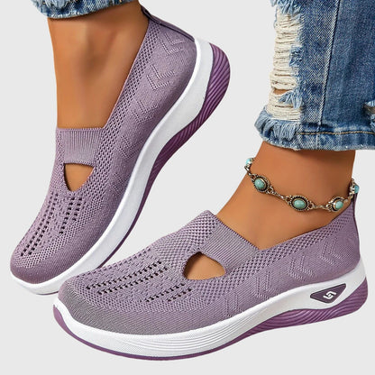 Calista | Olive Green Orthopedic Slip-On Shoes