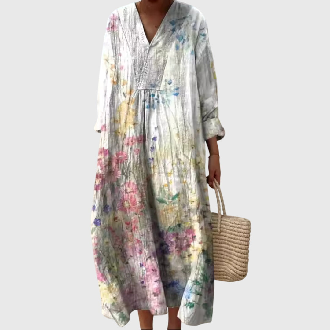 Alethea | Vibrant Patchwork Geometric Dress