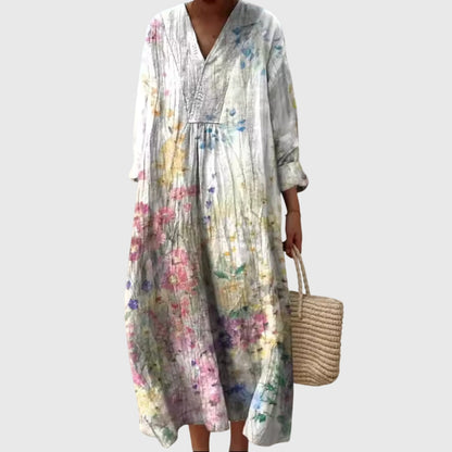 Alethea | Vibrant Patchwork Geometric Dress