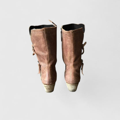 Calantha | Tan Suede Orthopedic Boots