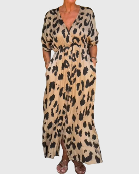 Astrid | Leopard Maxi Timeless Confidence Dress