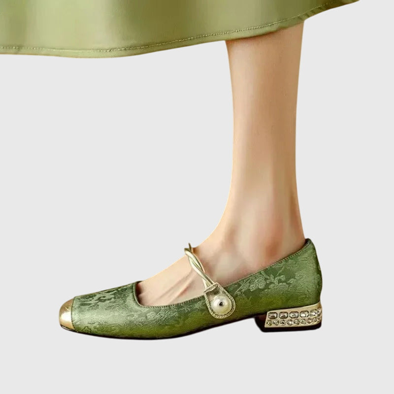 Calantha | Green Luxury Orthopedic Sandals