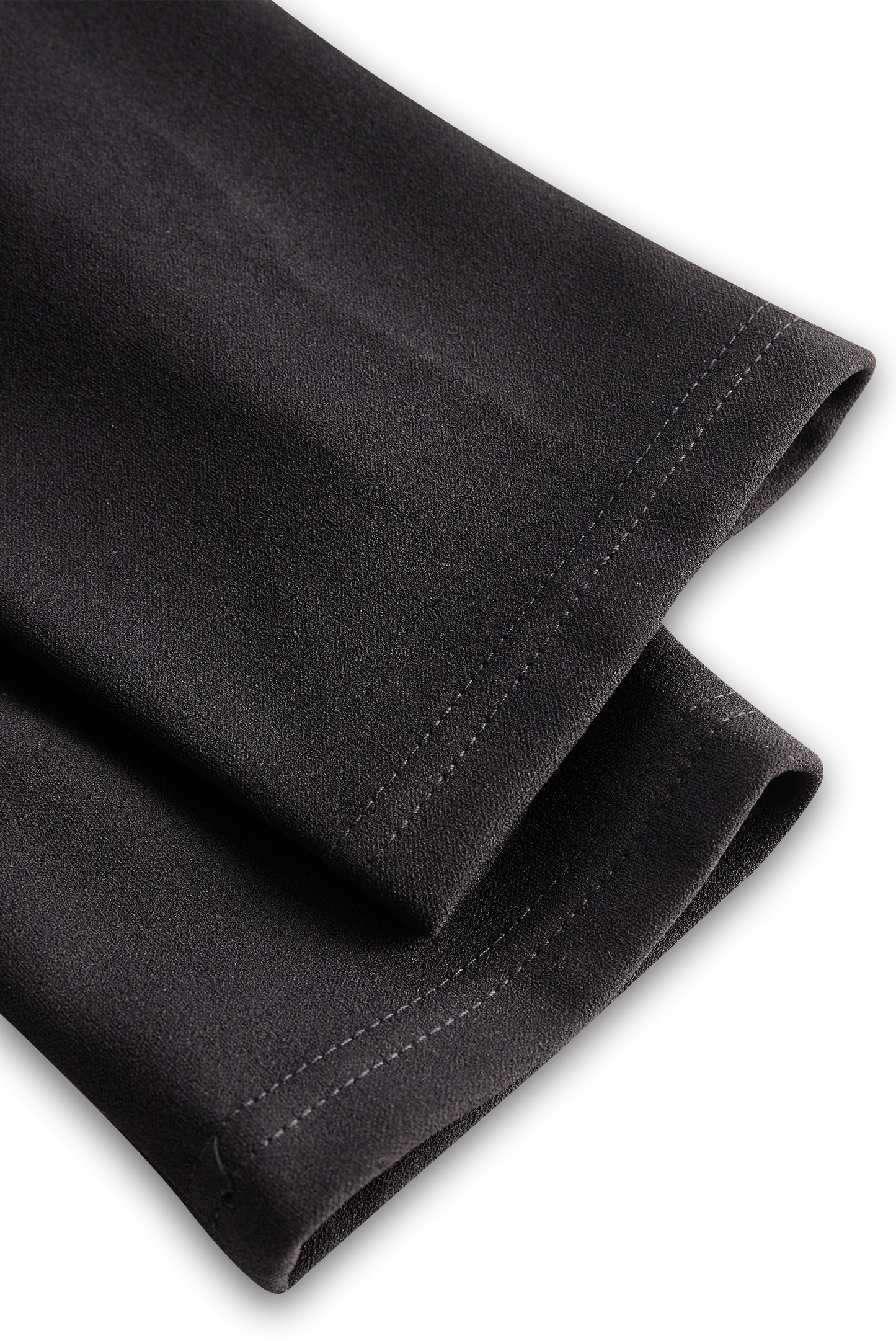 Calantha | Sleek Black Refined Midi Dress