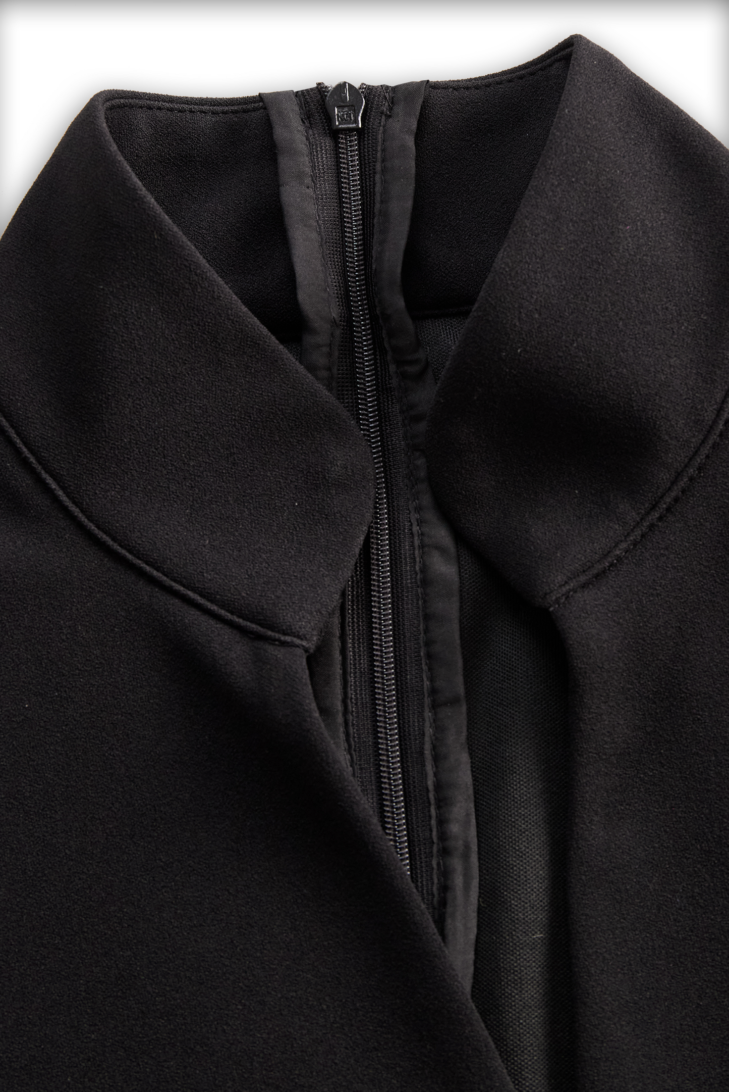 Calantha | Sleek Black Refined Midi Dress