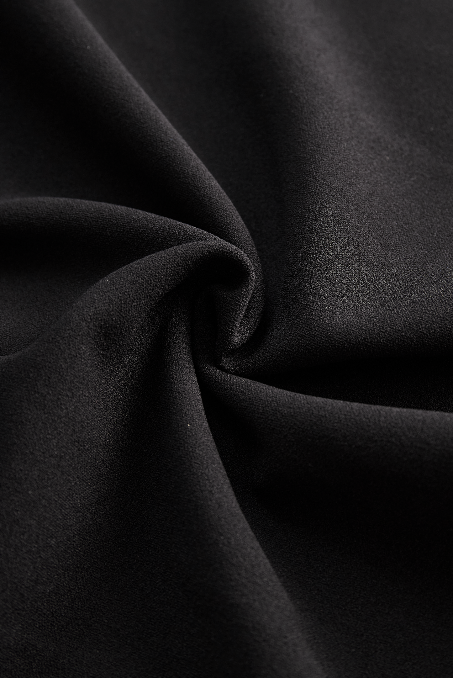 Calantha | Elegant Black Refined Midi Dress