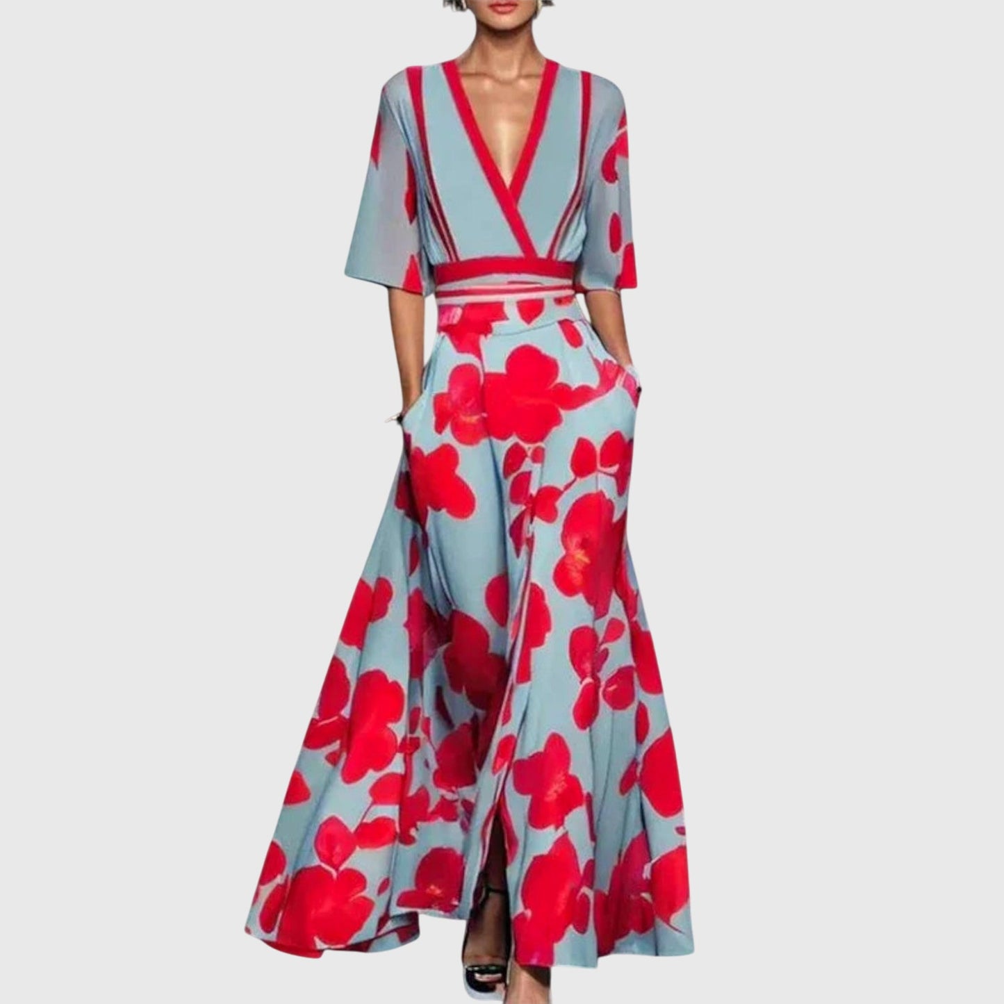 Calista | Vibrant Floral Elegant Dress