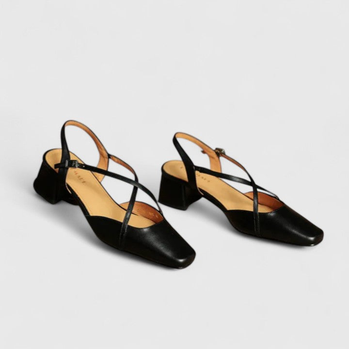 Adriana | Elegant Red Leather Sandals