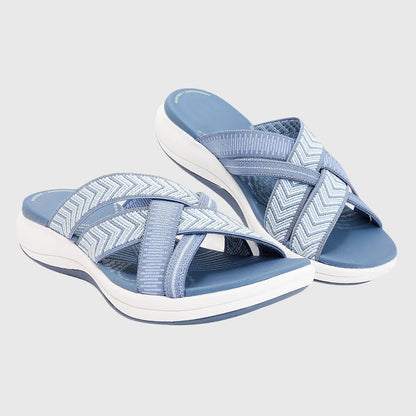Astrid | Beige Strappy Orthopedic Sandals