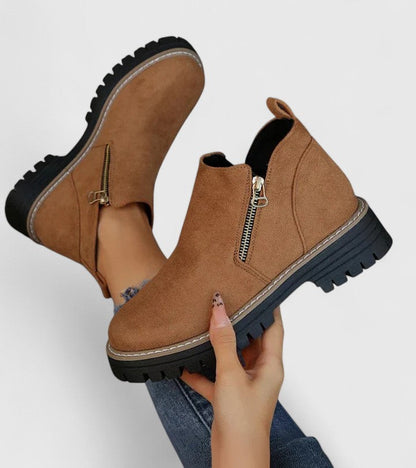 Alethea | Black Suede Orthopedic Boots