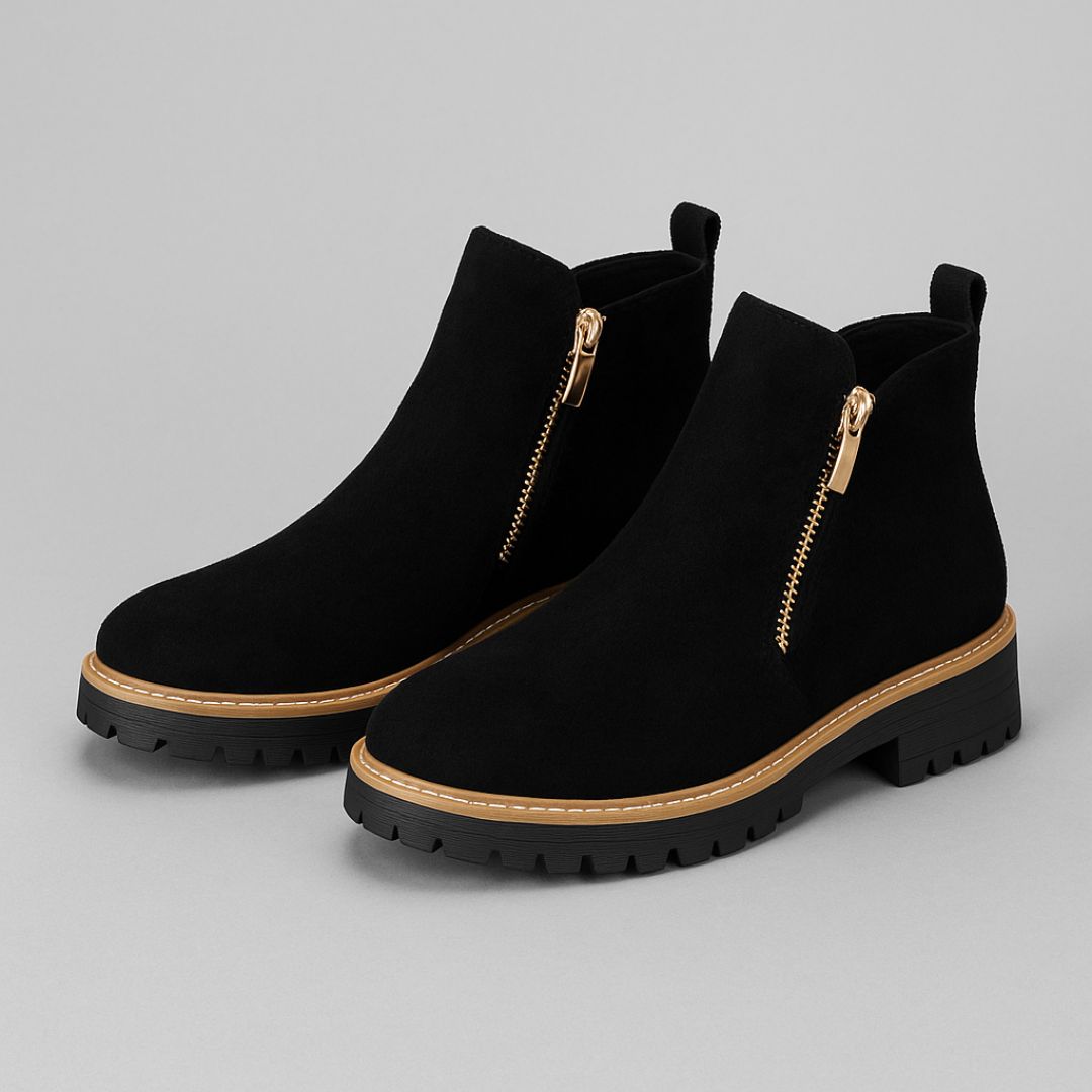 Calantha | Grey Suede Orthopedic Boots
