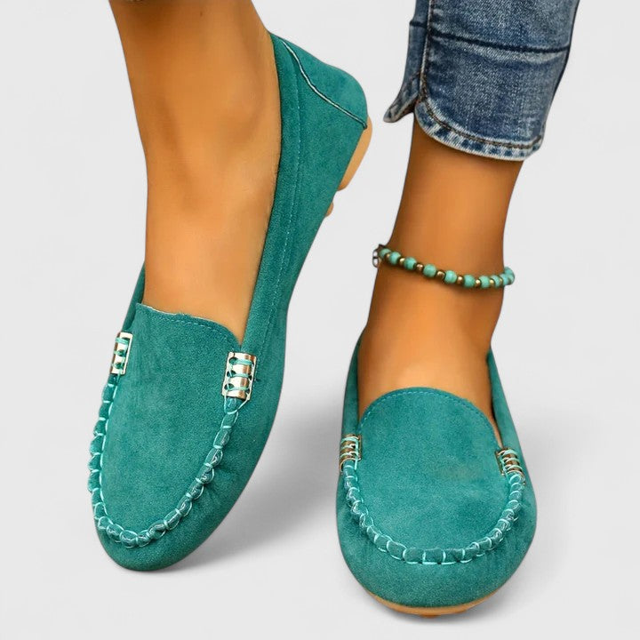 Calista | Turquoise Suede Orthopedic Loafer