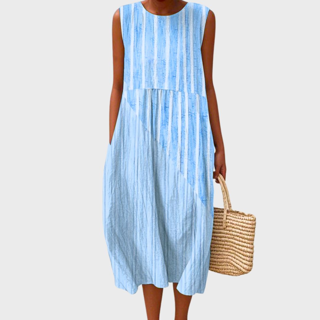 Calanthe | Elegant Gingham Comfortable Dress