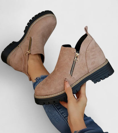 Alethea | Black Suede Orthopedic Boots
