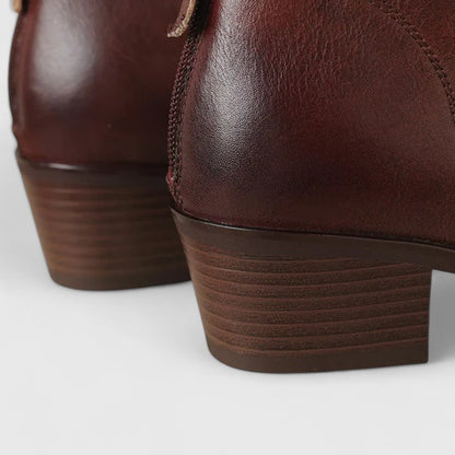 Aurelia | Black Leather Elegant Boots