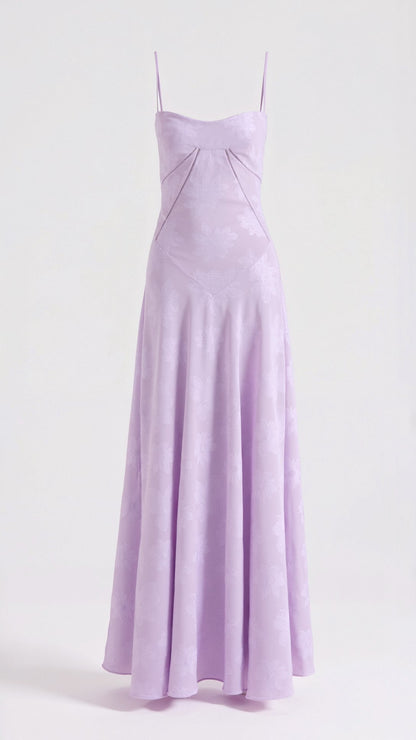 Women’s Wedding Guest Slip Maxi Dress - White Floral Lace