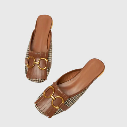 Calista | Beige Leather Orthopedic Sandals